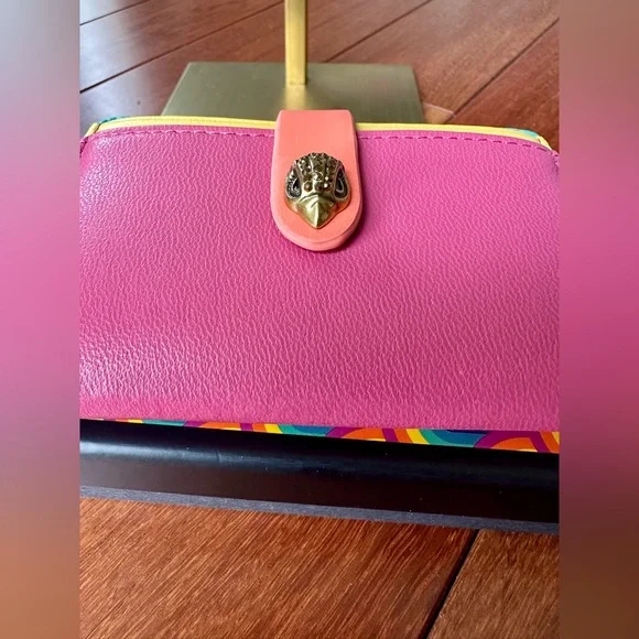 Kurt Geiger London Kensington Leather card holder in multi-colors - Picture 8 of 8